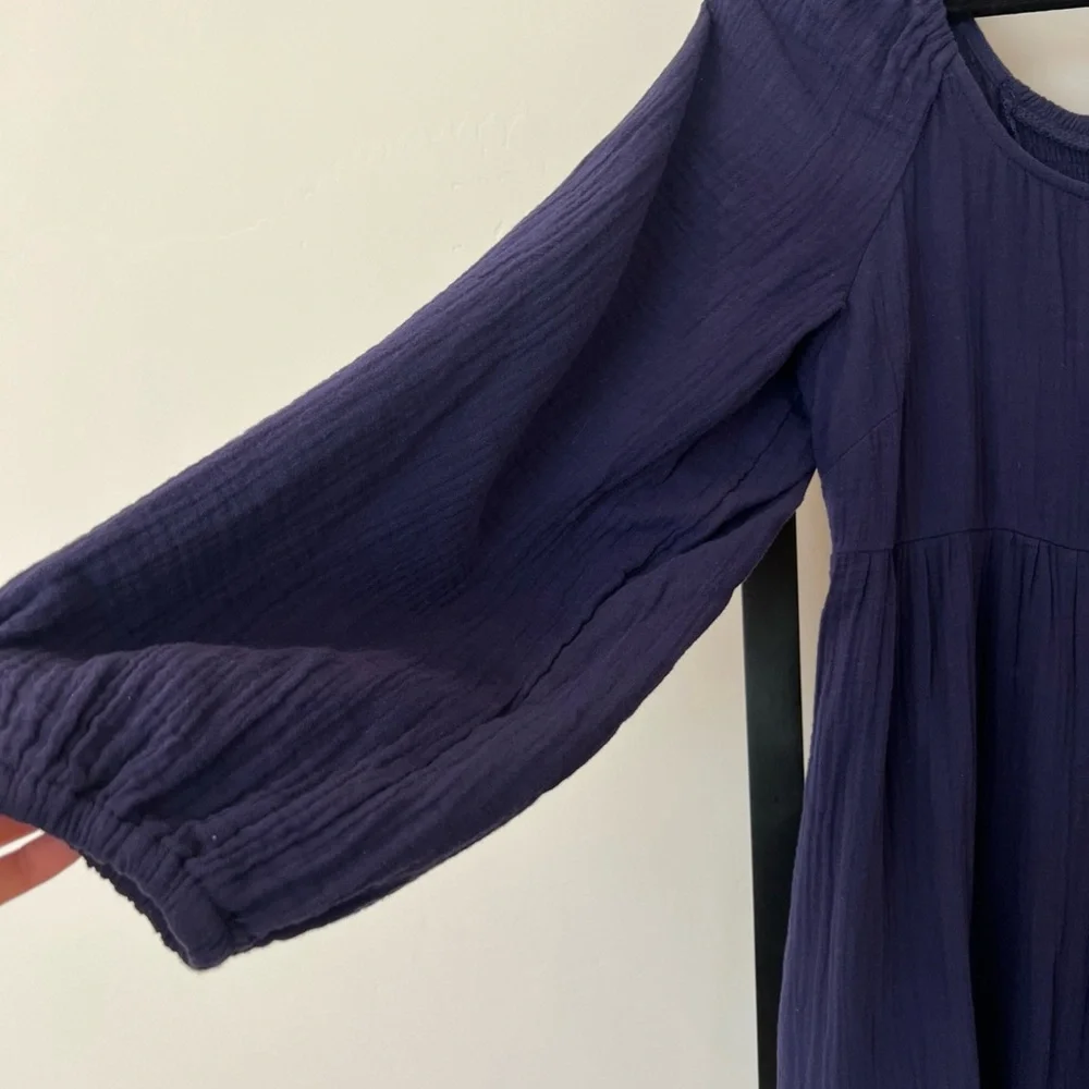 Universal Thread Women’s Deep Blue Casual Long Prairie Dress - Picture 3 of 7